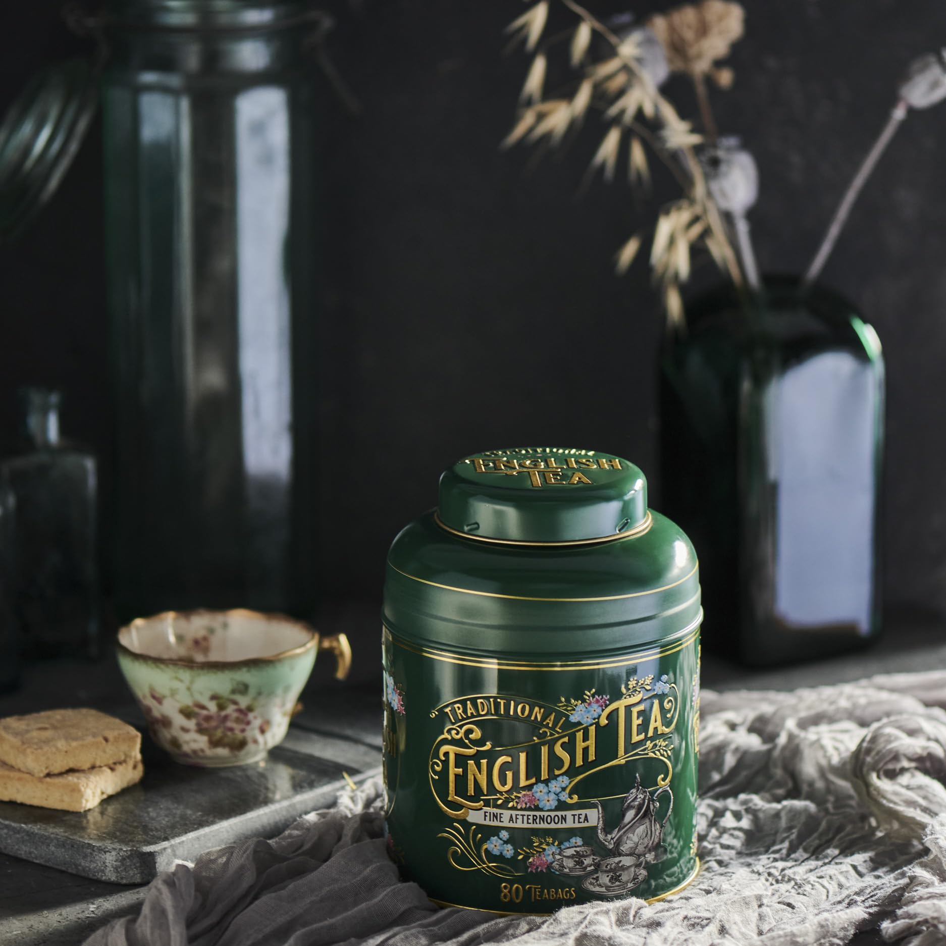 イギリス製 ヴィンテージ ティーポットTHE HYGENIA 852ml Amazon.com: New English Teas Vintage Victorian Tea Caddy with 80